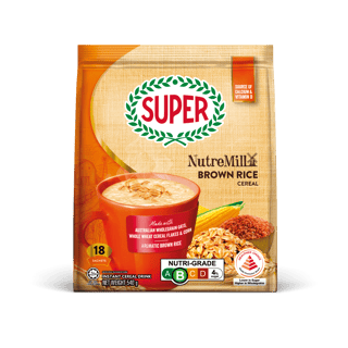 super cereal nutremill brown rice front