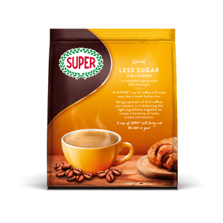 super coffee signature less sugar back