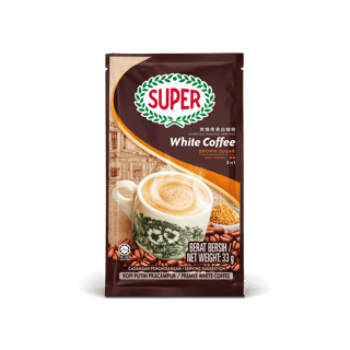 super coffee white brown sugar sachet