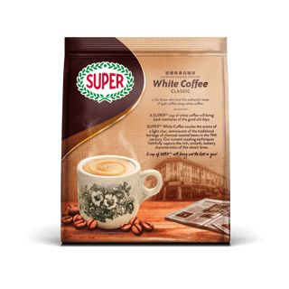 super coffee white classic back