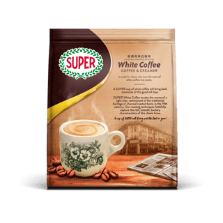super coffee white coffee and creamer back