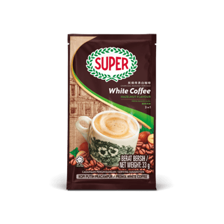 super coffee white hazelnut sachet