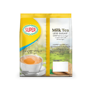 SUPER MILK TEA LES SUG 15G x 25s SG  Back