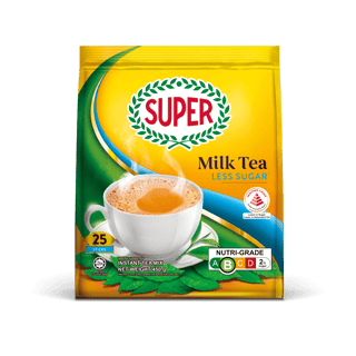 super tea milk less sugar front